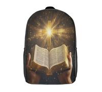 kaiyun Bible sacrée Sacs À Dos Pour Étudiant,Mignonne Style symbolique religieux Décontracté Pour Garçons Filles Cartable Scolaire 17inch