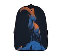 kaiyun Bouquetin des Alpes Sacs À Dos Adolescents,Design Respirant Cartable,Sac À Dos Enfant Pour Ecole,Garçon,Fille,Primaire 16 inch
