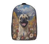 kaiyun Carlin souriant Sacs À Dos Étudiant Cartables Scolaires 3D Imprimé Champs de fleurs dans les Alpes Sacs D'école Pour Garçons Filles 17inch