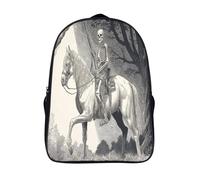 kaiyun Cavalerie squelette Sac À Dos Enfant Fille Style gravure rétro Garçons Adolescents Primaire Avec Boucle De Réglage Cartables Scolaires 16 inch