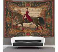 kaiyun Cavalière britannique sur un cheval de dressage Murale À Suspendre, Tapisserie Esthétique,pour Chambre Dortoir Fête Décoration De La Maison Pour Le Salon 100cmx150cm