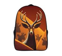 kaiyun Cerf, ombre Sacs À Dos,AbstraitPattern Cartable Avec Boucle De Réglage Pour Garçons Et Filles,16 inch Léger Décontracté Sac De Voyage