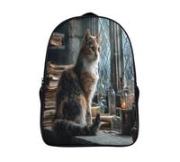 kaiyun Chat calico tacheté Femme Sac À Dos Garçons École Sacs Cartable Bureau du magicien Daypacks Adulte Fashion Décontracté Bag College Pack 16 inch