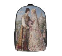 kaiyun Château et fleurs Sac À Dos Filles Cartable Enfants Garçons 17inch Grande Capacité Adolescents Belle histoire d'amour Sac De Voyage Scolaire Poids Léger