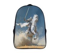 kaiyun Chevalier de cavalerie Sacs À Dos,imprim É 3D Cartable Art médiéval fantastique Sac Mode Pour Maternelle Ou Primaire 16 inch