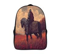 kaiyun Chevalier de dark fantasy Sac À Dos,Sac Scolaire Enfant Ado Camping,Voyage Cartable Scolaire, Sacs Scolaires,16 inch