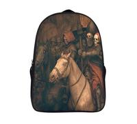 kaiyun Chevalier de la mort Sac À Dos Cartable BackpacK Scolaire Enfants Portable Léger Et Design Respirant Unisexe 39x29x16cm College Pack