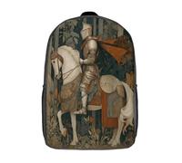 kaiyun Chevalier d'entraînement traditionnel en armure. Sac À Dos D'écolier,imprimé En 3D, Cartables Scolaires Enfants,Grande Capacité,pour Voyage,léger 17inch