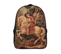 kaiyun Chevalier médiéval Femme Sac À Dos Garçons École Sacs Cartable Style de Dessin Daypacks Adulte Fashion Décontracté Bag College Pack 16 inch