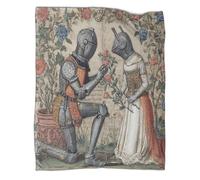 kaiyun Chevalier médiéval, Mechanical Sci-FI Girl Édredon | Couverture De Canapé | Housse De Voyage Douce Et,60x80inch(150x200cm)