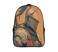 kaiyun Chevalier médiévals Sac À Dos D'école Imprimé 3D Sac À Unisexe Pour Enfants/étudiants/Adultes 16 inch