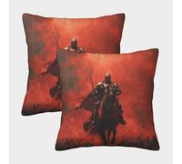 kaiyun Chevaliers sur Le Champ de Bataille, Style Gothique Taie d'oreiller Imprimé Maison Salon Chambre Housses De Coussin 45x45cm Paquet De 2