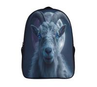 kaiyun Chèvre's Head Under The Full LuneSacs À Dos Pour Enfants École, Grande Capacité Adolescents Sac À Garçons Filles Voyage 16 inch