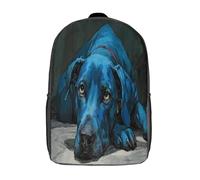 kaiyun Chien bleu en colère Sac À Dos Unisexe Loisir Backpack Garçons École Sacs Filles Cartable Daypacks Adulte Léger 17inch