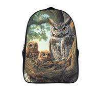 kaiyun Chouette Sac À Dos Enfant Garçon Et Fille Cartable,Little Chouette in The Nest De Sac Dos De Grande Capacité Les Bon Pour L'école Et Les Voyages 16 inch