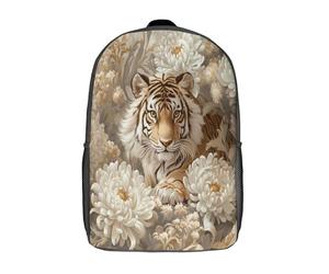 kaiyun Chrysanthème Sac À Dos Tigre Cartable Scolaire Boucle De Réglage Sac A Dos Filles Garçons Pour Enfants Mignon Sac Scolaire 17inch