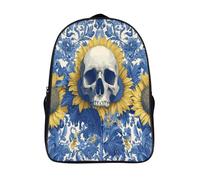 kaiyun Colorful Crânes And SoleilFleurs Sac À Dos Filles Cartable Enfants Garçons 16 inch Grande Capacité Adolescents Sac De Voyage Scolaire Poids Léger