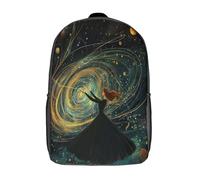 kaiyun Comète étoilée Sac À Dos Enfant Garçon Et Fille Cartable,Art abstrait De Sac Dos De Grande Capacité Les Bon Pour L'école Et Les Voyages 17inch