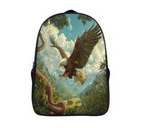 kaiyun Condor chassant et volant vers le cobra Sacs À Dos,3D Imprimé Étudiant Cartable Garçons Filles Livre Sac Pour Maternelle Ou Primaire 16 inch