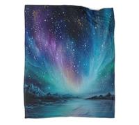 kaiyun Couleurs éclatantes d'Aurore et éléments du Ciel étoilé,Nouvelle Couverture De Dortoir,Douce,Confortable,Moelleuse,Quatre Saisons,50x60inch(127x152cm)