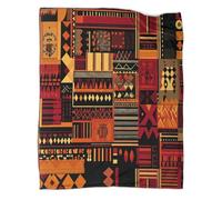 kaiyun Couverture Symboles Tribaux africains,Géométrique Motifs Housse De Canapé-lit Parfaite 80x90inch(200x230cm),Douce Et Confortable Au Toucher,Parfaite pour Garder Toute La Famille Au Chaud
