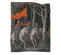 kaiyun Couverture Un Groupe de Chevaliers dans Une forêt Sombre et mystérieuse, Housse De Canapé-lit Parfaite 70x80inch(180x200cm),Douce Et Au Toucher,Parfaite pour Garder Toute La Famille Au Chaud