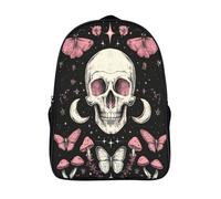 kaiyun Crâne Sacs À Dos,3D Imprimé Champignon Moon Star Butterfly Étudiant Cartable Garçons Filles Livre Sac Pour Maternelle Ou Primaire 16 inch