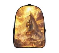 kaiyun Culture de l'Égypte antique Sac À Dos Enfant Garçon Et Fille Cartable,Pyramides Pharaohs De Sac Dos De Grande Capacité Les Bon Pour L'école Et Les Voyages 16 inch