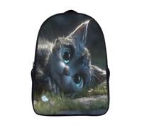 kaiyun Cute Chat Lying on The GrassSacs À Dos Pour Enfants École, Grande Capacité Adolescents Sac À Garçons Filles Voyage 16 inch