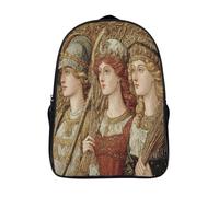 kaiyun Dame de la Renaissance du XVe siècle Sac À Dos D'école Imprimé 3D Sac À Unisexe Pour Enfants/étudiants/Adultes 39x29x16cm