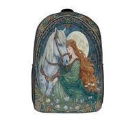 kaiyun Déesse, destrier gris perle Sac À Dos Enfant Fille Garçons Adolescents Primaire Avec Boucle De Réglage Cartables Scolaires 17inch