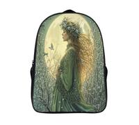 kaiyun Déesse du Printemps Sac À Dos Enfant Fille Pleine lune avec bourgeons gonflés poussant dans les arbres Garçons Adolescents Primaire Avec Boucle De Réglage Cartables Scolaires 16 inch