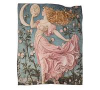 kaiyun Déesse et Lune,Nouvelle Couverture De Dortoir Ton Rose,Douce,Confortable,Moelleuse,Quatre Saisons,80x90inch(200x230cm)
