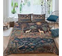 kaiyun Désert Nocturne Housse De Couette Ado Adulte avec Taie d'oreiller,3 Pièces Parure De Lit en Microfibre 3D Imprimé Motif Double(200x200cm)