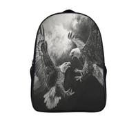 kaiyun Deux aigles se battant dans les airs Sac À Dos Enfant,Léger Mignon Cartable Garçons Filles Étudiant Utilisation Quotidienne Sac 16 inch