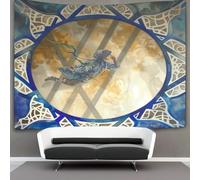 kaiyun Dieu du destin et de la magie Tapisserie Rond 3D Tenture Murales Décorations Pour La Maison Pour La Chambre 100cmx150cm