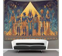 kaiyun Dieu égyptien debout près d'une pyramide Tapisserie Murale Tenture Dortoir Chambre Salon 70cmx100cm