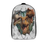 kaiyun Dinosaures Burst through The Wall Sac À Dos Enfant Garçon Et Fille Cartable, De Sac Dos De Grande Capacité Les Bon Pour L'école Et Les Voyages 17inch