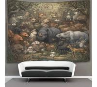 kaiyun Divers mammifères dans un monde fantastique Tapisserie Murale À Suspendre, Murales,Plaque De Pique-Nique Décoration Murale Plafond Art Mural 130cmx150cm