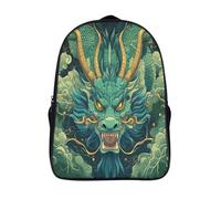 kaiyun Dragon bleu Front Portrait Sacs À Dos,imprim É 3D Cartable Rotating Nuages Sac Mode Pour Maternelle Ou Primaire 16 inch