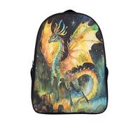 kaiyun Dragon coloré Sacs À Dos,3D Imprimé Élément aurores boréales Étudiant Cartable Garçons Filles Livre Sac Pour Maternelle Ou Primaire 16 inch