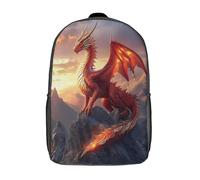 kaiyun Dragon fantastique Sacs À Dos Pour Étudiant,Mignonne Créature mythique Décontracté Pour Garçons Filles Cartable Scolaire 17inch