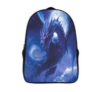 kaiyun Dragon mystique Sacs À Dos Étudiant Cartables Scolaires 3D Imprimé Pleine lune Light Sacs D'école Pour Garçons Filles 16 inch