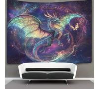 kaiyun Dragon mystique Tapisserie Pour Décoration Murale, Tapisserie Pour Chambre À Coucher, Motif de géométrie sacrée Tapisseries Tentures Murales Pour Salon 180cmx230cm