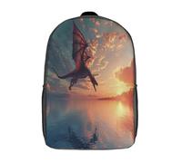 kaiyun Dragon Sac À Dos Soleilset on The Lake Voituretable Scolaire Boucle De Réglage Sac A Dos Filles Garçons Pour Enfants Mignon Sac Scolaire 17inch