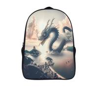 kaiyun Dragon Sac À Dos Voituretable Nuages d'orage BackpacK Scolaire Enfants Portable Léger Et Design Respirant Unisexe 16 inch College Pack