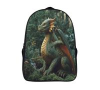 kaiyun Dragon vert adulte amical Sac À Dos Filles Cartable Enfants Garçons 16 inch Grande Capacité Adolescents Le Livre de la jungle Sac De Voyage Scolaire Poids Léger