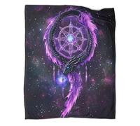 kaiyun Dragon Violet Est Douce,et Chaude, Couverture Jetée Motif 3D Design Fantastique et Mystique,Le Lit Adapté Aux Adultes Et Aux Adolescent 80x90inch(200x230cm)