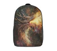 kaiyun Dragonde bois crachant du feu Sac À Dos Filles Cartable Enfants Garçons 17inch Grande Capacité Adolescents Géométrie sacrée Sac De Voyage Scolaire Poids Léger