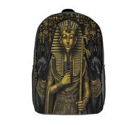 kaiyun Égypte antiqueian Pharaoh Sac À Dos D'école Style artistique mythique Imprimé 3D Sac À Unisexe Pour Enfants/étudiants/Adultes 17inch